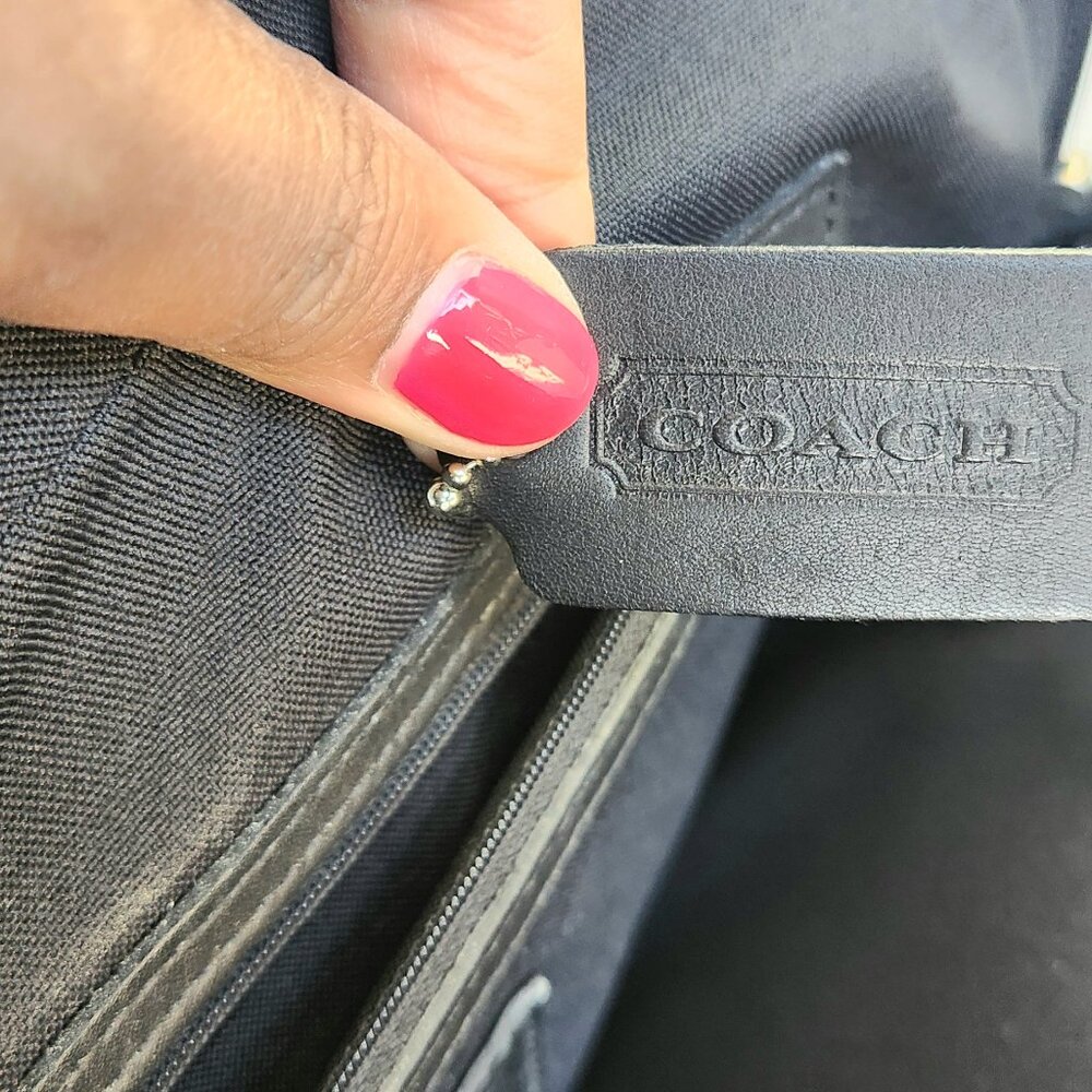 Vintage - COACH - Laptop Bag - Black - No. H-8, Z-6216 - Picture 4 of 13